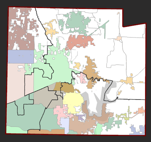 Map of Collin County Commissioner Precincts. Use the links below or the interactive map areas to open precinct PDF maps.