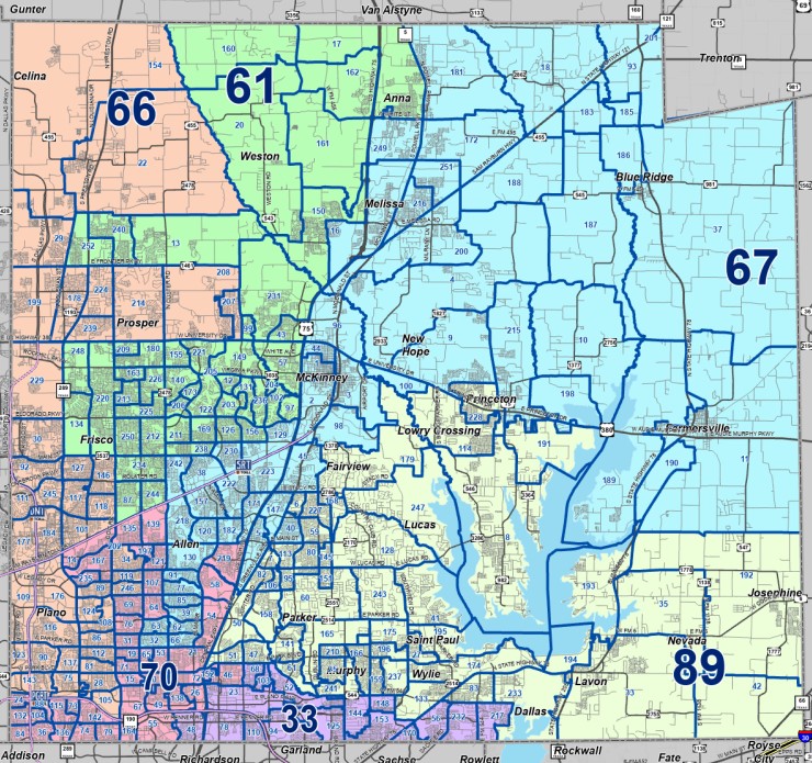 State of TX House of Representatives Interactive Map