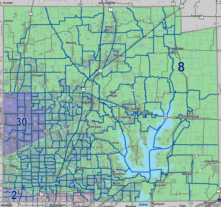 State of TX Senate Interactive Map
