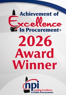 Achievement of Excellence in Procurement 2026 Award Winner badge from the National Procurement Institute