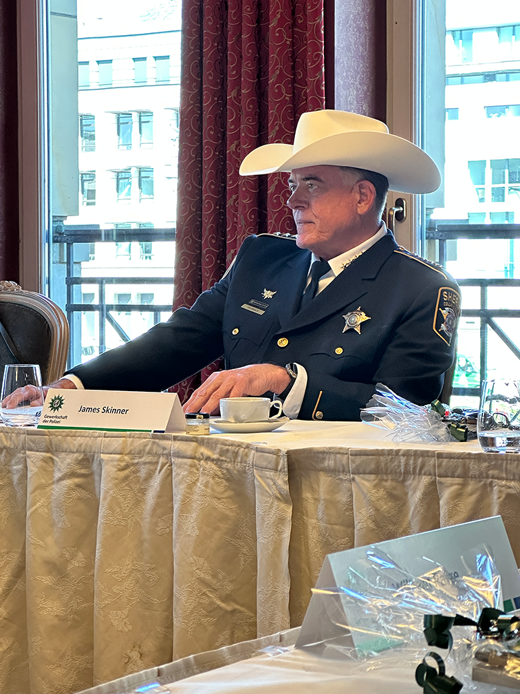 Sheriff James Skinner Attends international public safety initiative in Berlin, Germany