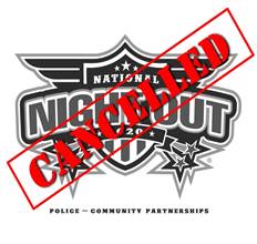 2020 National Night Out Cancelled
